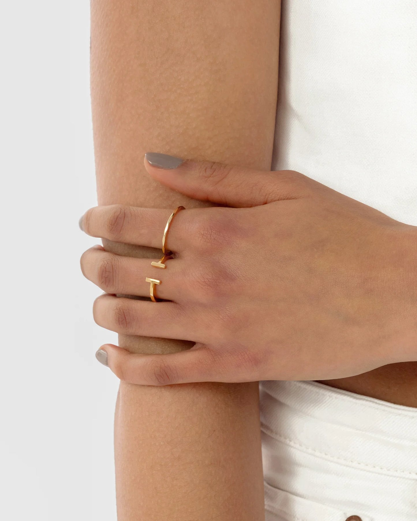 SYSTER P Ring Strict Bar Gold