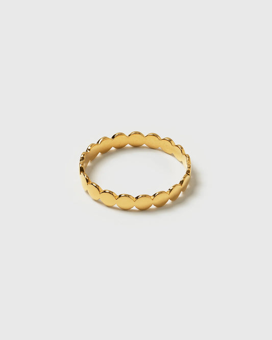 SYSTER P Beaches Flat Dots Ring Gold