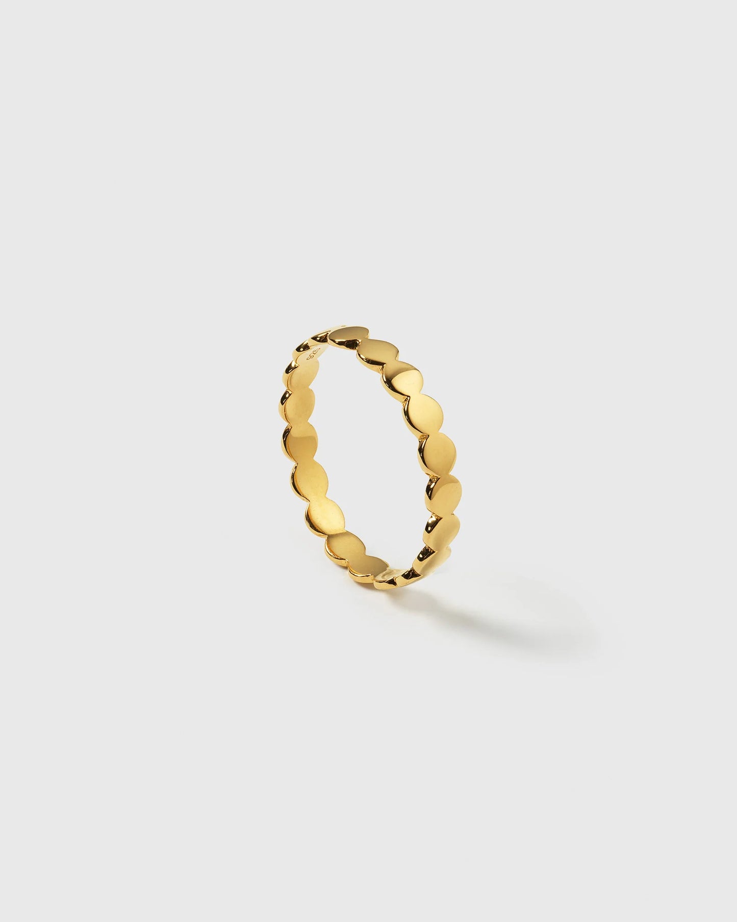 SYSTER P Beaches Flat Dots Ring Gold