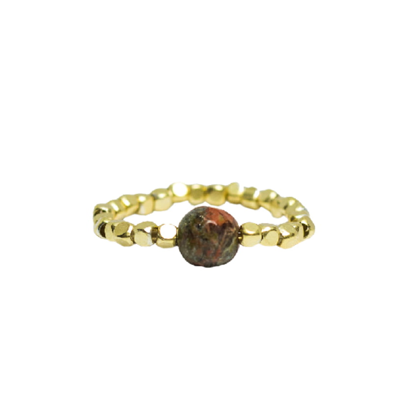 IBU Jewels Ring Peggy Unakite RH07