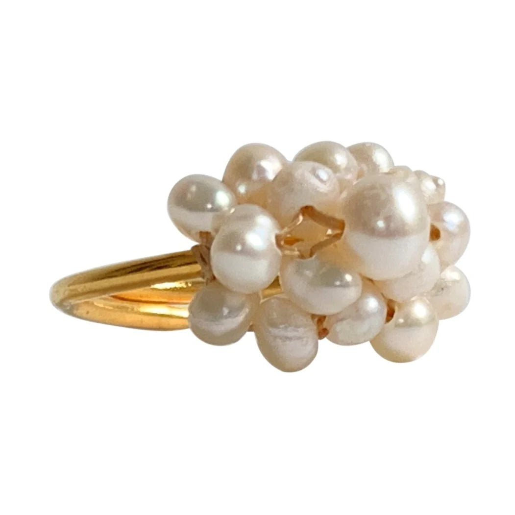 IBU JEWELS Ring Pearl Bunch RM