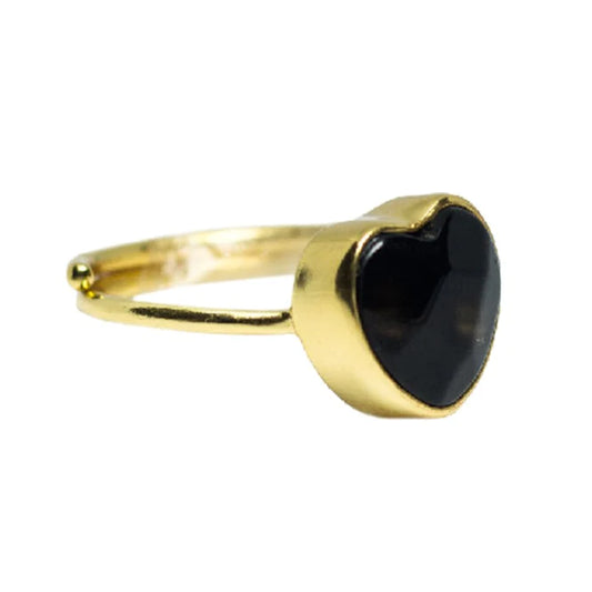 IBU Jewels Ring Love Onyx R001