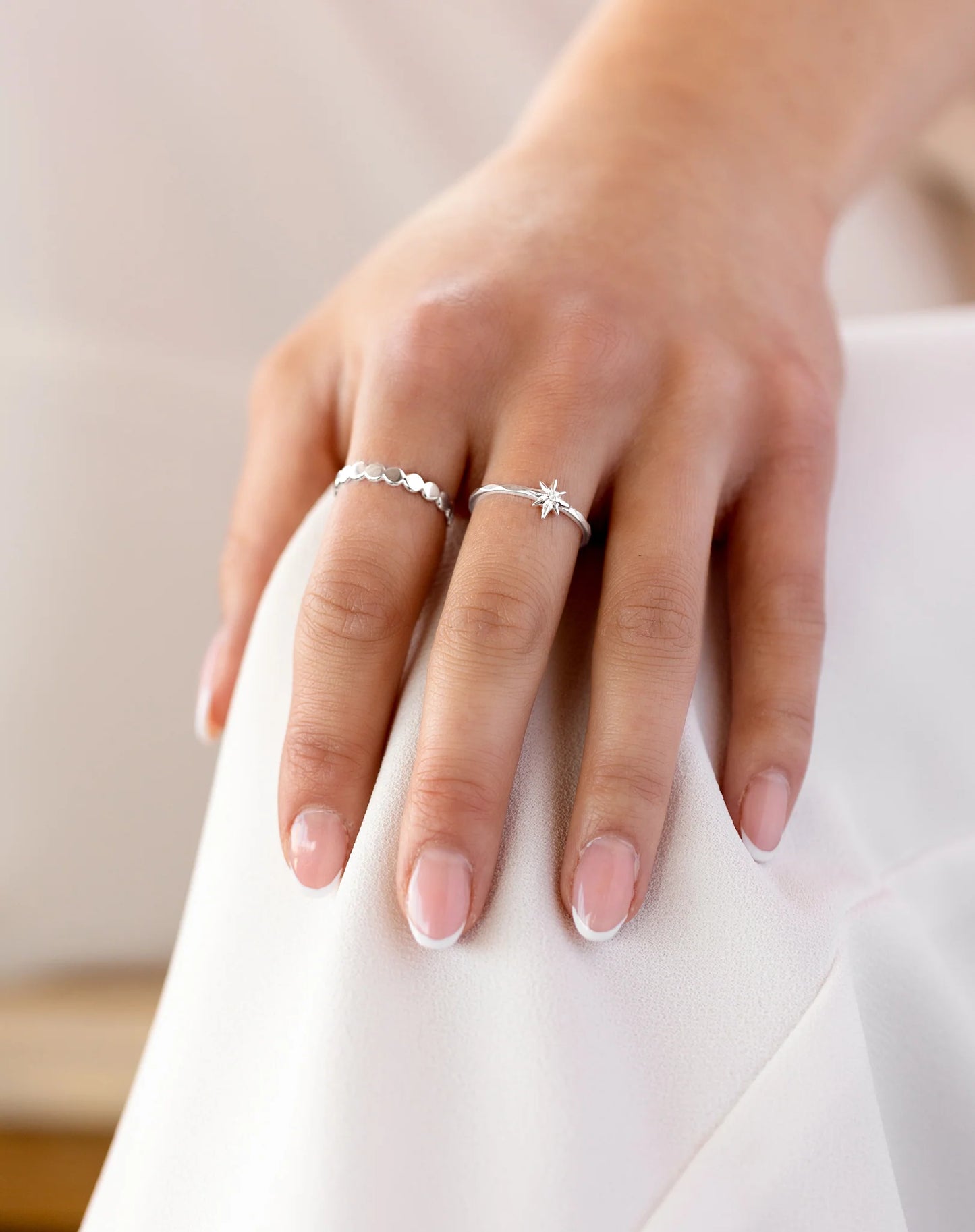 SYSTER P Beaches Flat Dots Ring Sterlingsilber