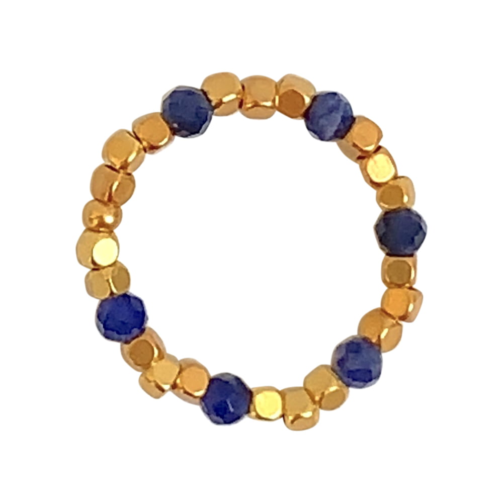 IBU JEWELS Ring Bold Blue Sodalite RU17