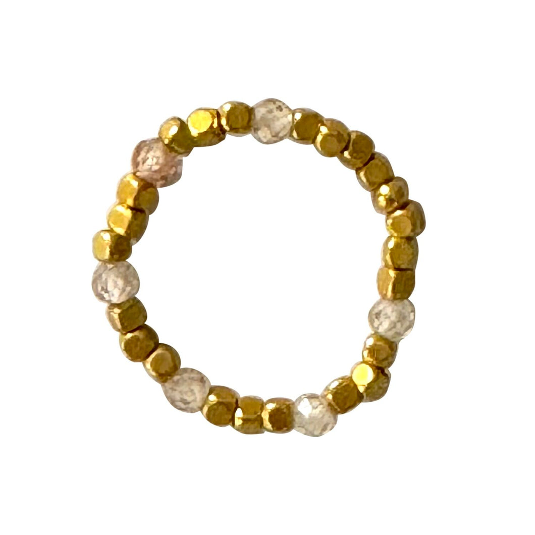 IBU Jewels Ring Bold Champagnerquartz RU24