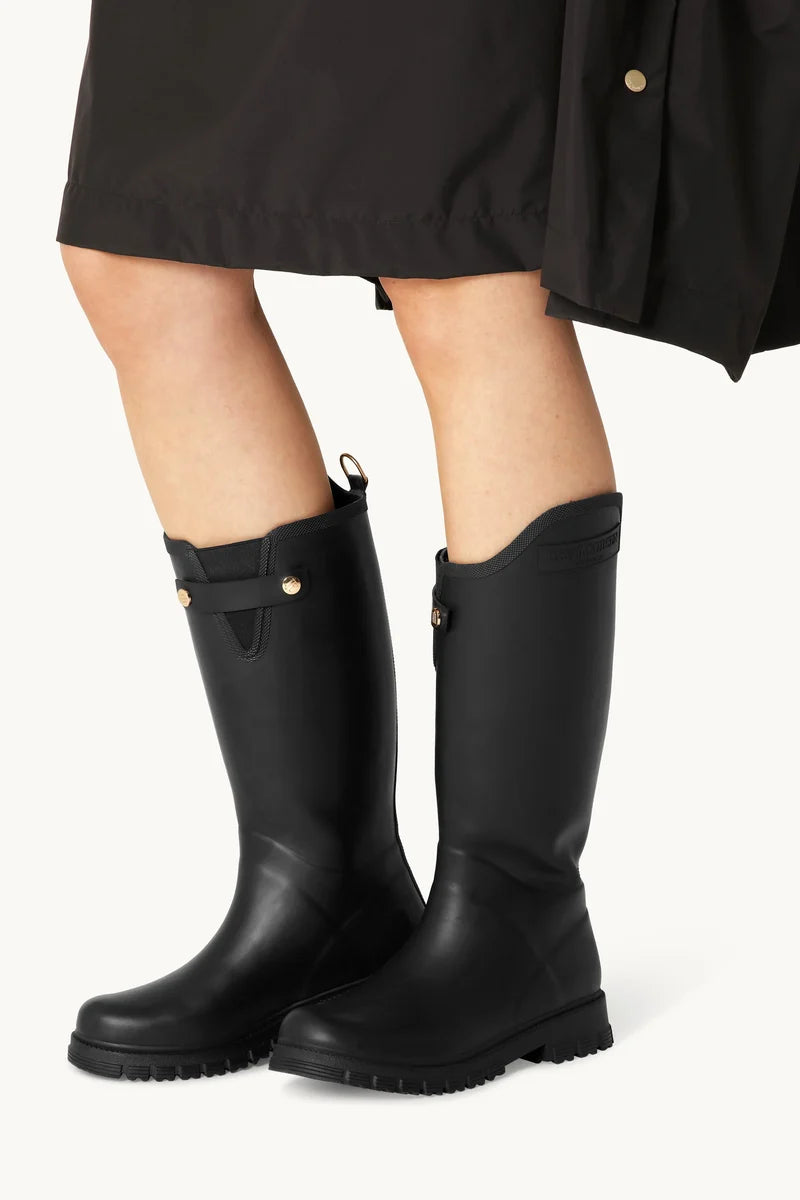 ILSE JACOBSEN Asymetric Rainboots Black