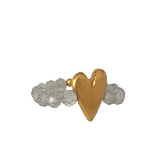 IBU JEWELS Ring Sweat Heart Labradorite RV03