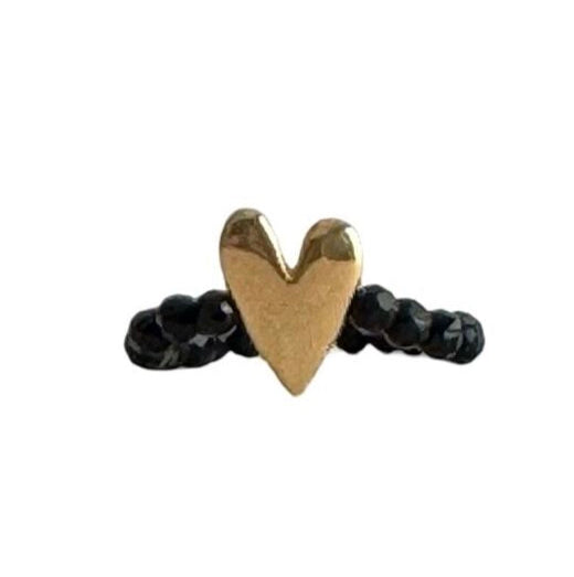 IBU JEWELS Ring Sweat Heart Onyx RV14