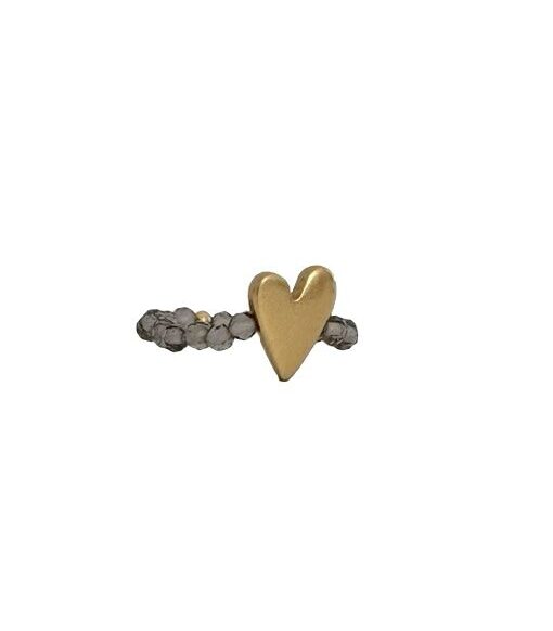 IBU Jewels Ring Sweat Heart Smoky Quartz RV15