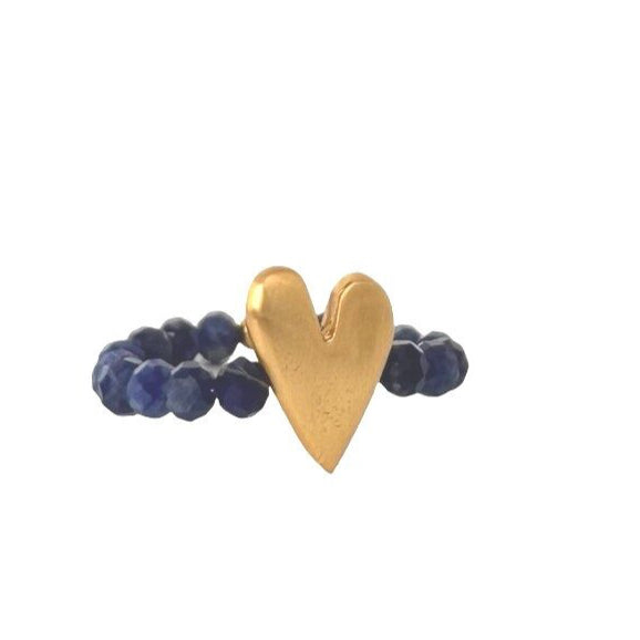 IBU JEWELS Ring Sweat Heart Blue Sodalite RV17