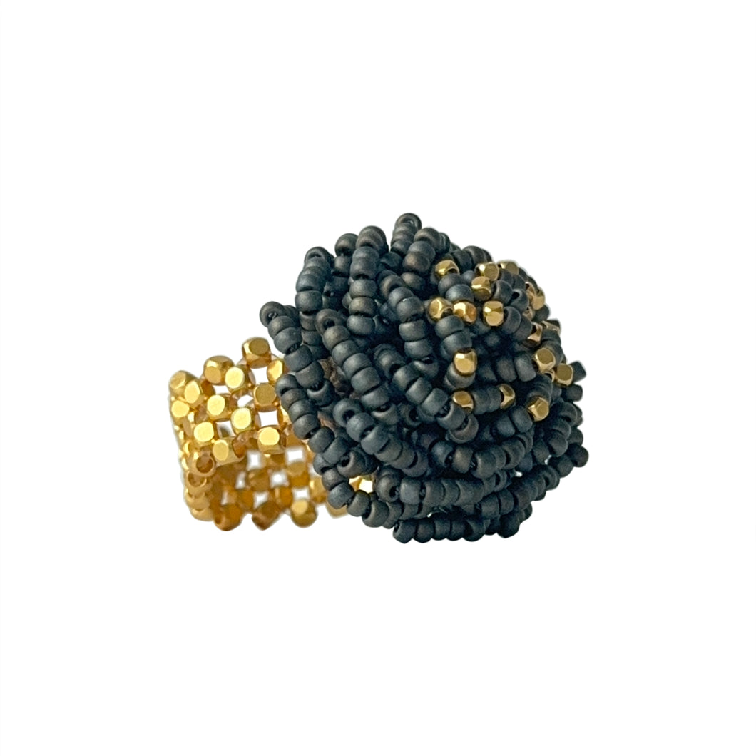 IBU Jewels Ring Rose Gunmetal RZ03