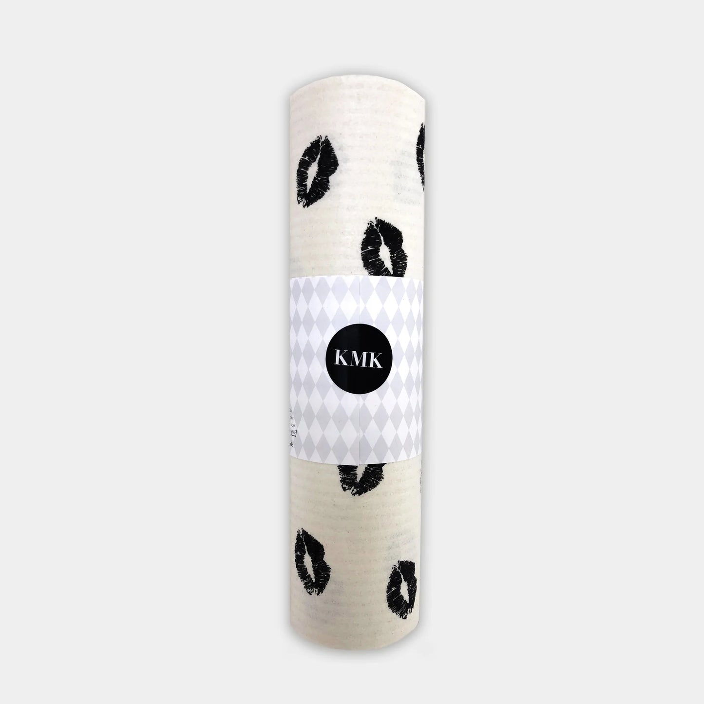 KISS MY KITCHEN Schwammtuch-Rolle Kiss black