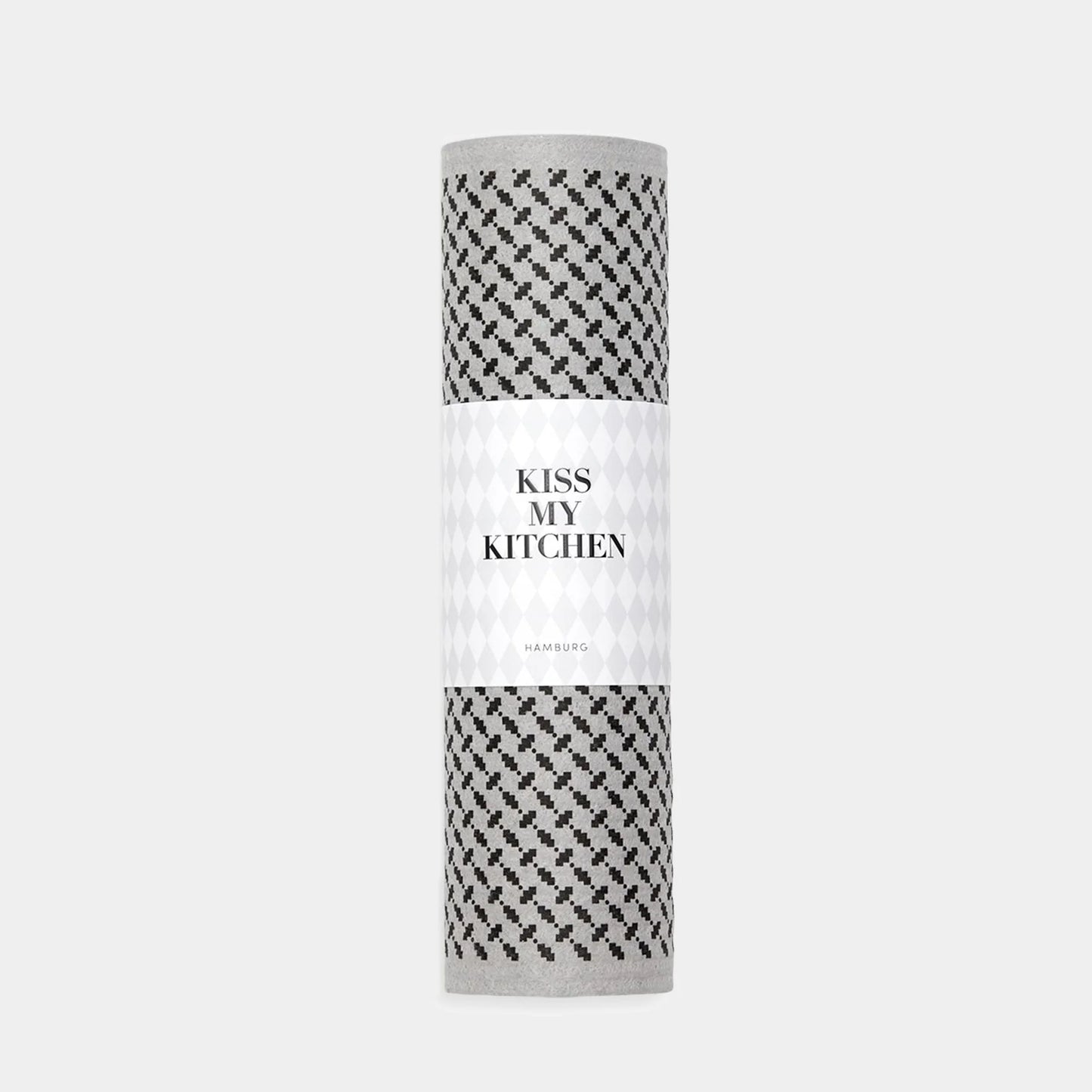 KISS MY KITCHEN Schwammtuch-Rolle Pali grey black