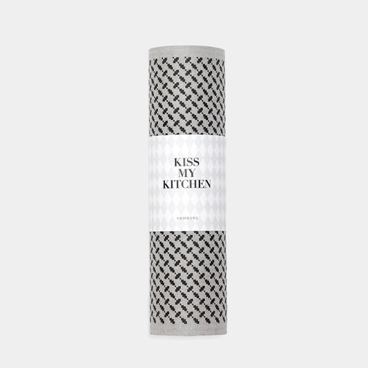 KISS MY KITCHEN Schwammtuch-Rolle Pali grey black