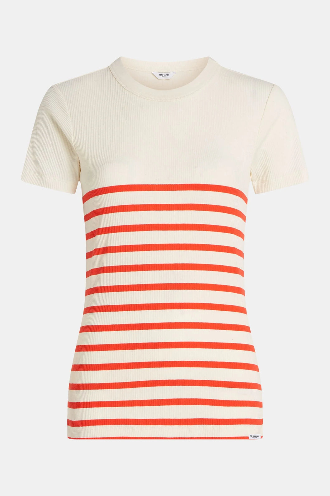 PENN & INK N.Y. T-Shirt Stripe Coral