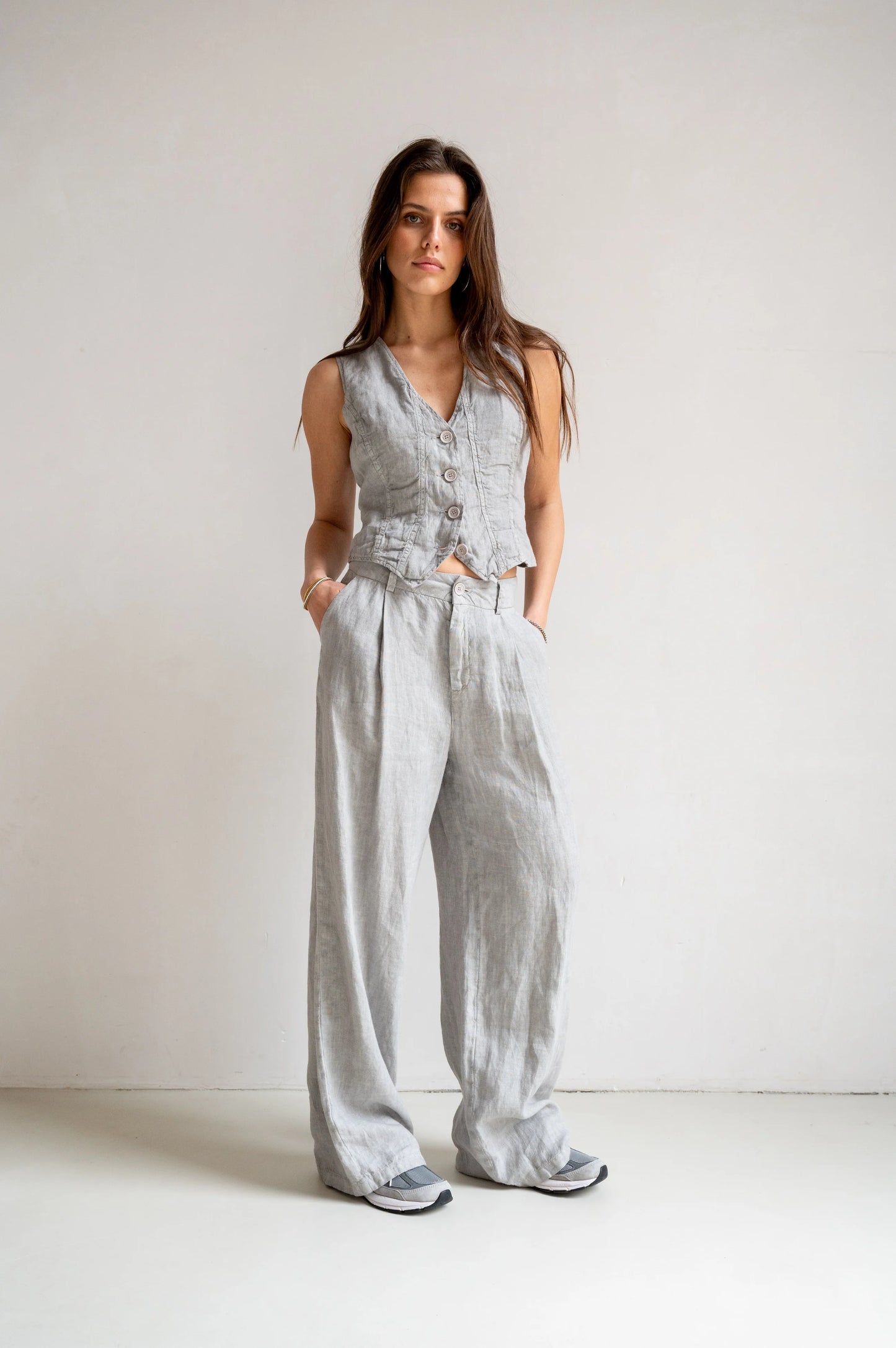 PENN & INK N.Y. Waistcoat Weste Cool Grey