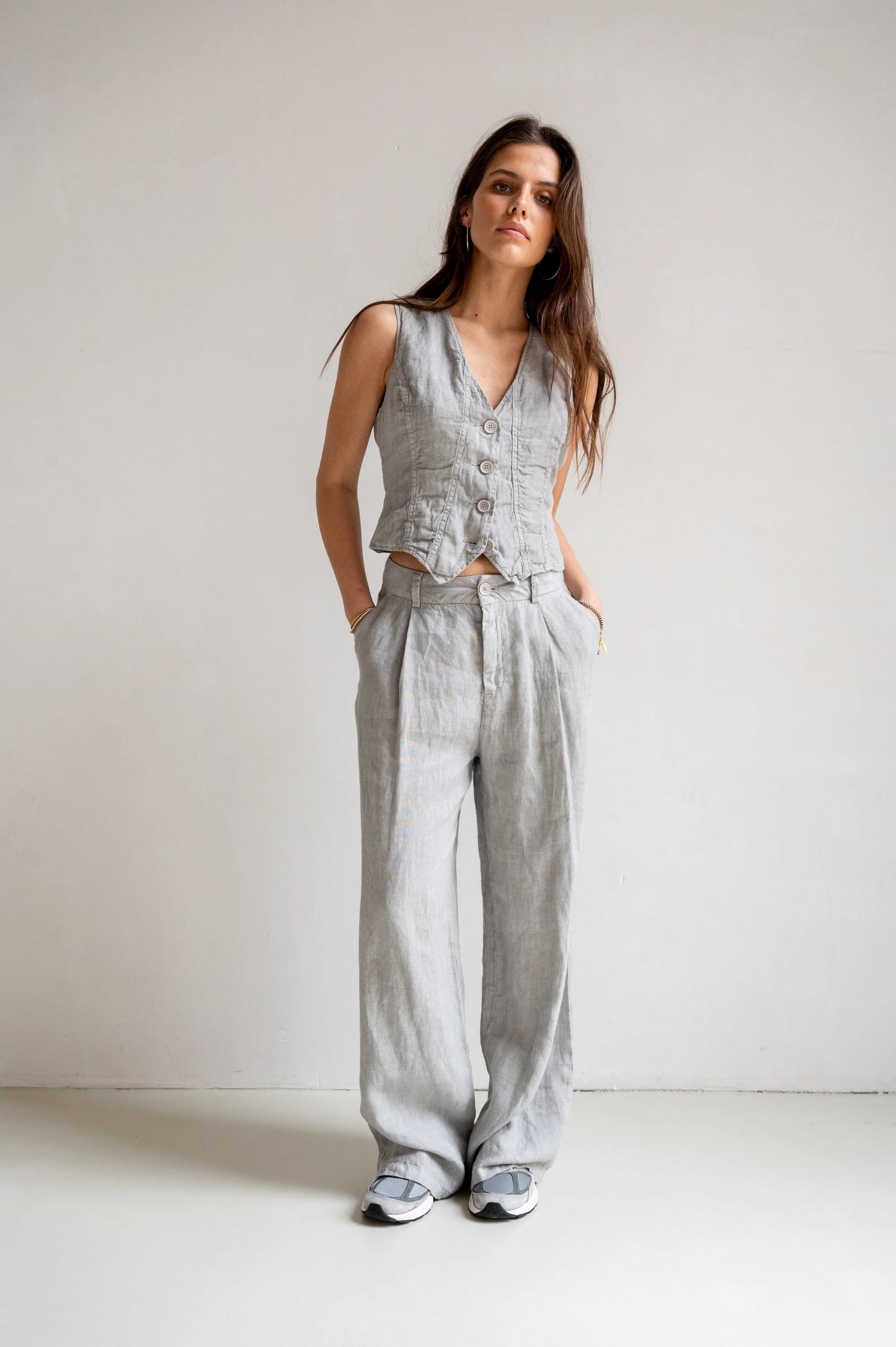 PENN & INK N.Y. Waistcoat Weste Cool Grey