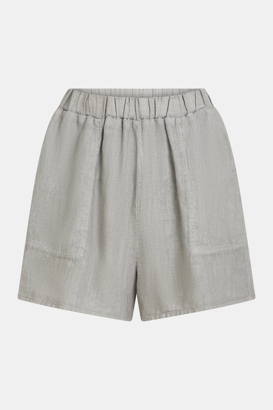 PENN & INK N.Y. Shorts aus Leinen - Cool Grey