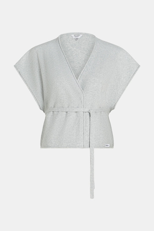 PENN & INK Cardigan Grey Melange