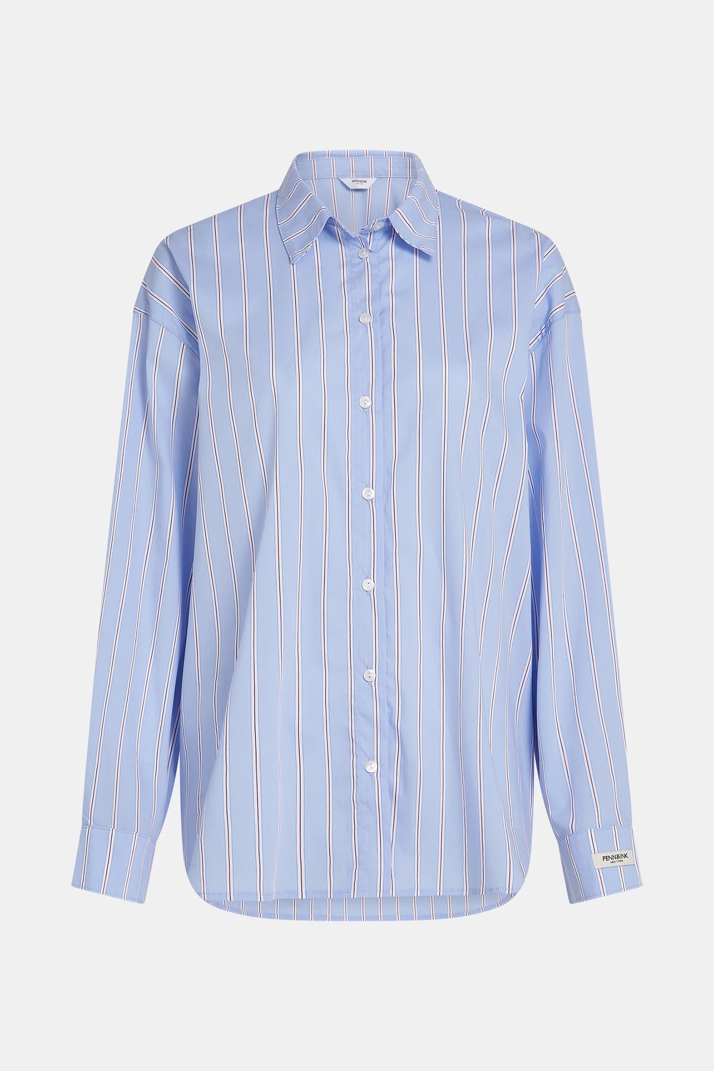 PENN & INK N.Y. Bluse Stripe Blue