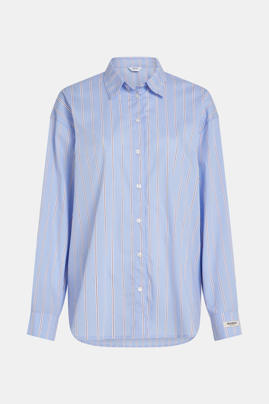 PENN & INK N.Y. Bluse Stripe Blue