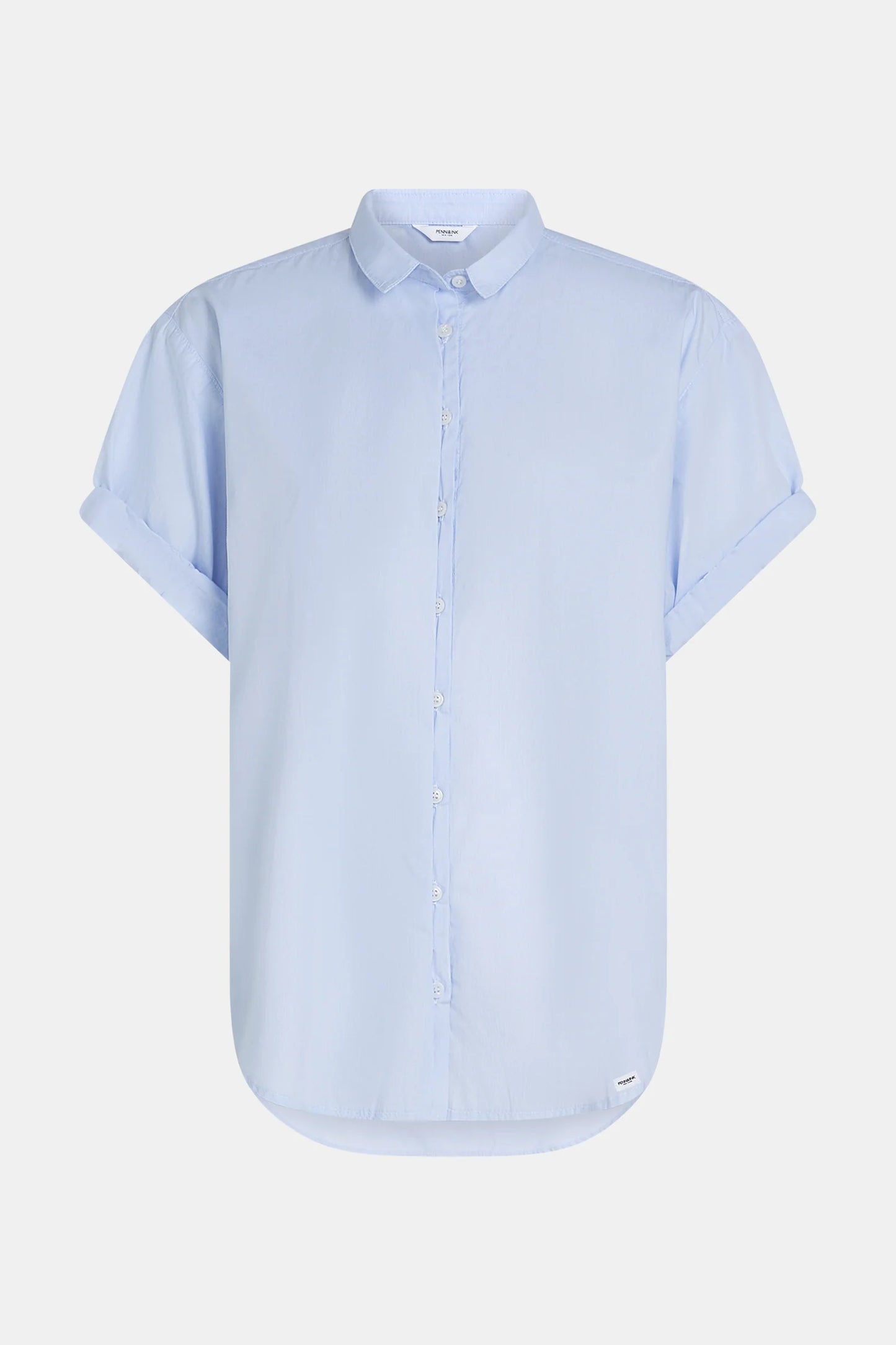 PENN & INK Bluse Stripe Light Blue