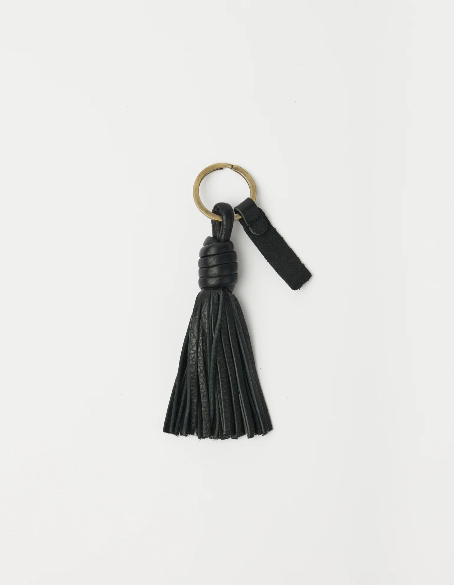 O MY BAG Bag Charm Tassel - Black Soft Grain