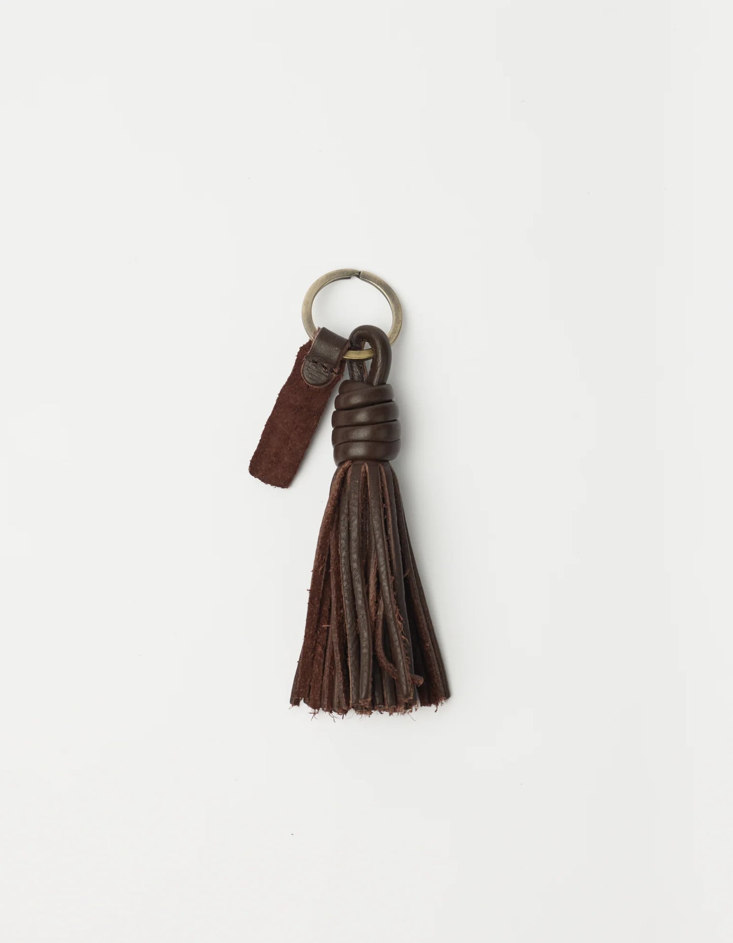 O MY BAG Bag Charm Tassel - Chocolate Soft Grain