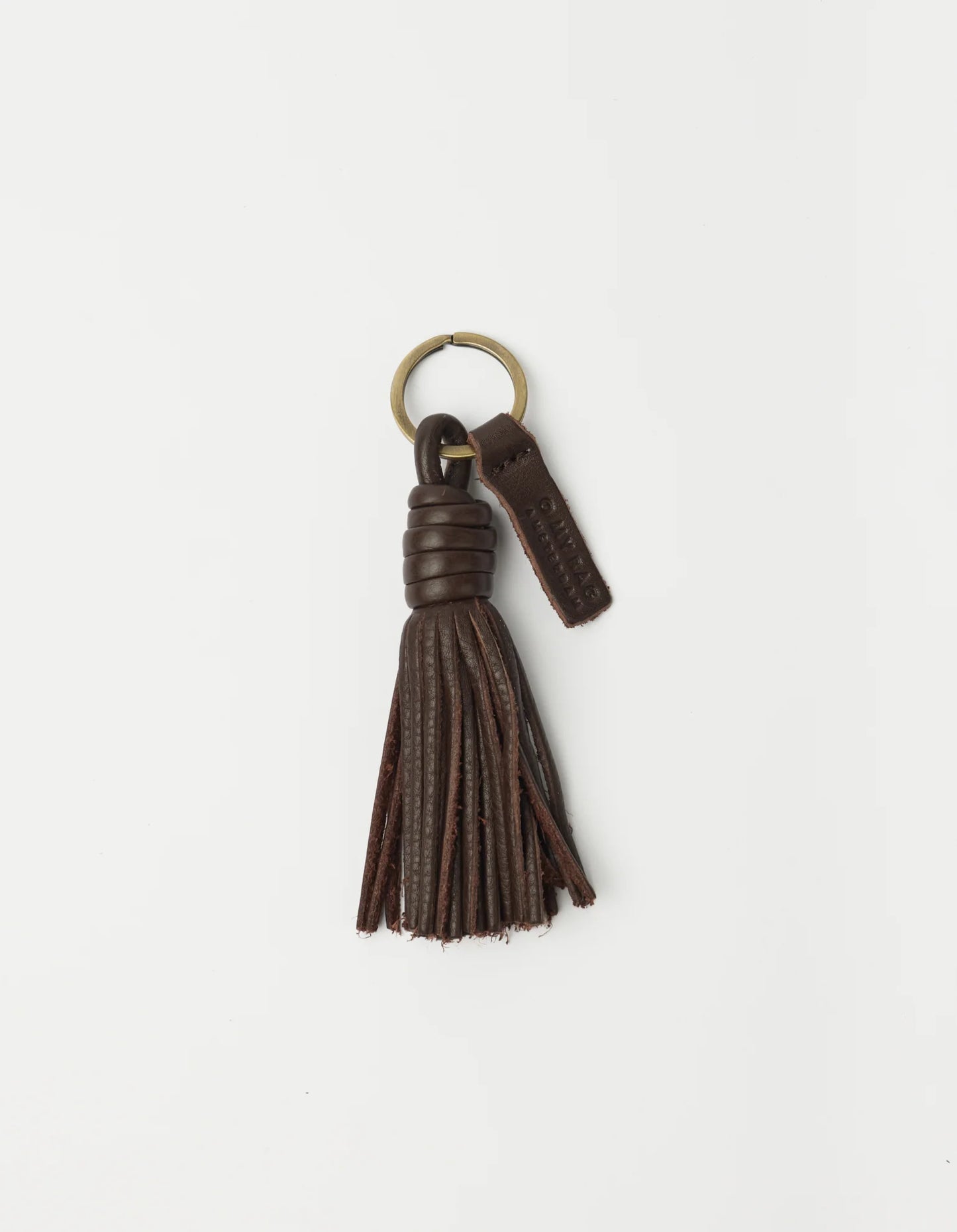 O MY BAG Bag Charm Tassel - Chocolate Soft Grain