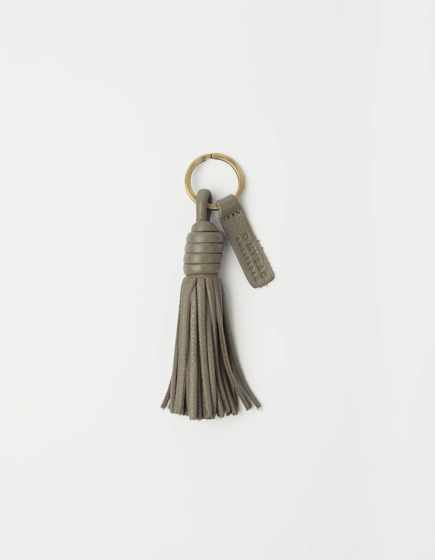 O MY BAG Bag Charm Tassel - Clay Soft Grain