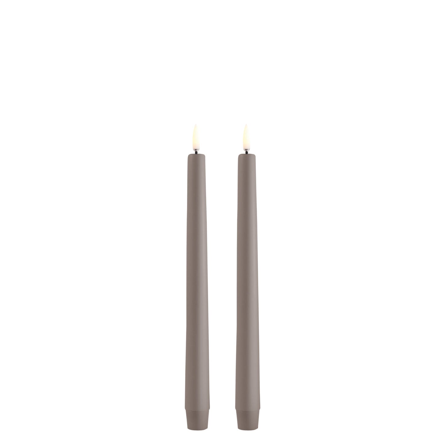 UYUNI Stabkerzen im 2-er Set mit Timer Sandstone 25,5 cm