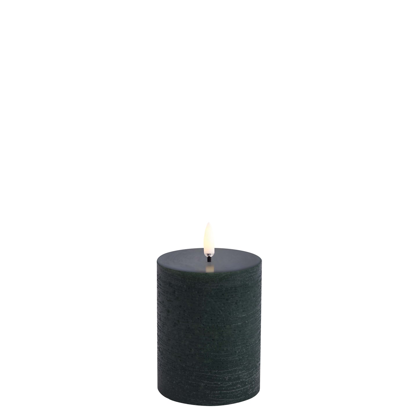 UYUNI Stumpenkerze 10 cm mit Timer Black