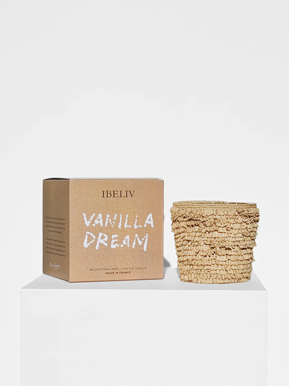 IBELIV Duftkerze Raphia Medium - Vanilla Dream
