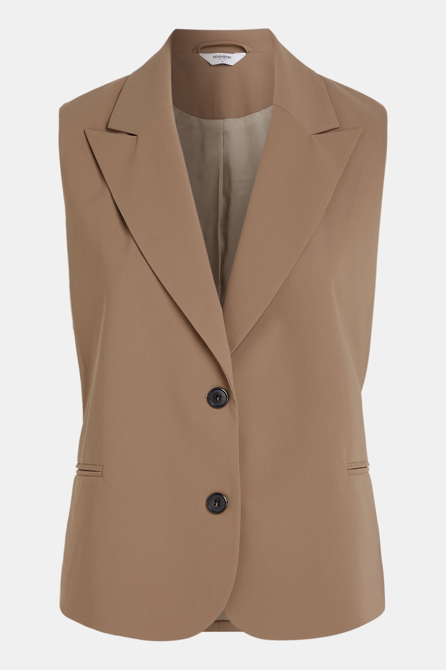 PENN & INK N.Y. Waistcoat Weste Camel