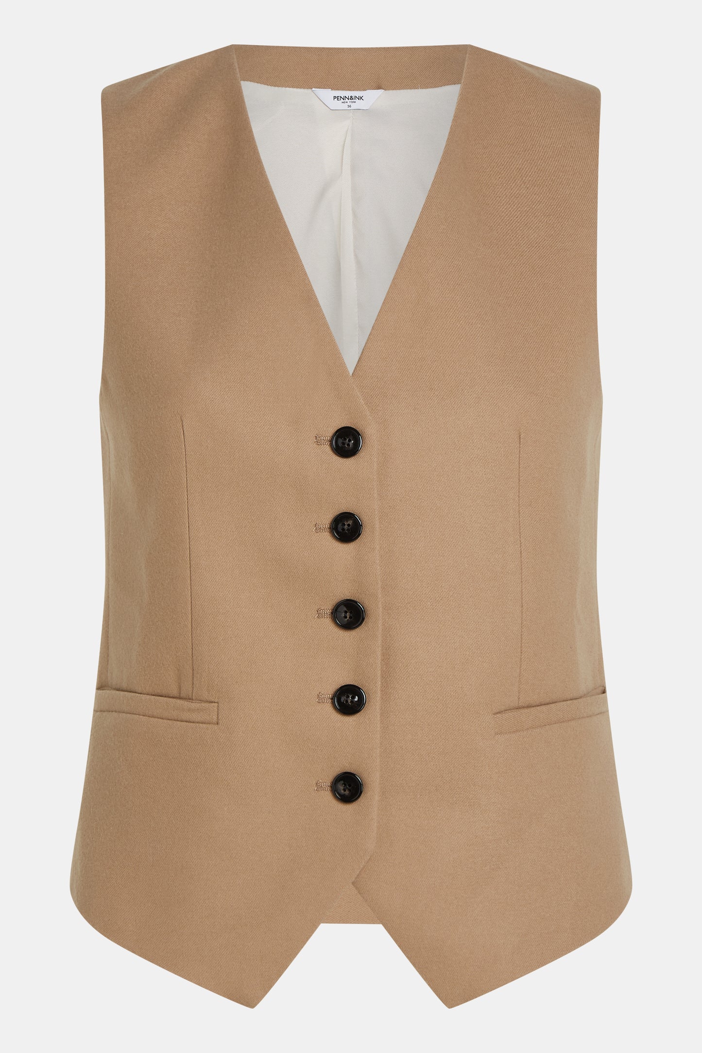 PENN & INK N.Y. Waistcoat Weste Camel