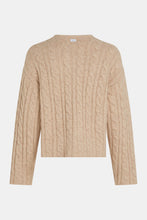 Lade das Bild in den Galerie-Viewer, PENN &amp; INK Strickcardigan mit Zopfmuster Camel
