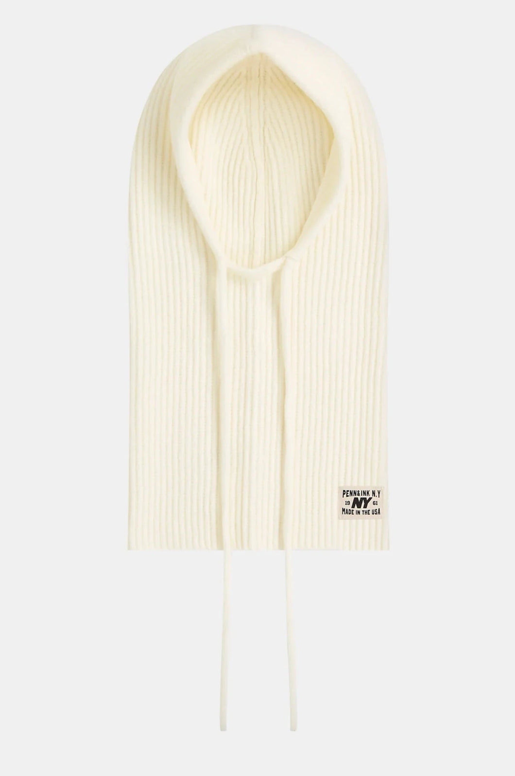 PENN & INK N.Y. Balaclava Mütze Ecru