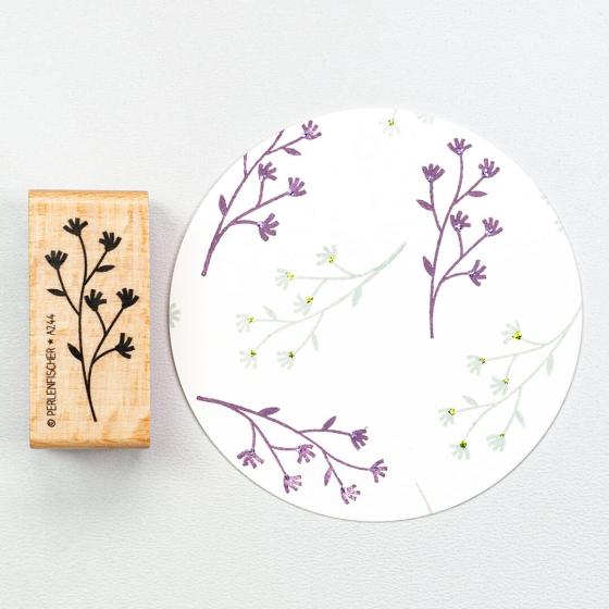 PERLENFISCHER Stempel Kornblumenzweig A244