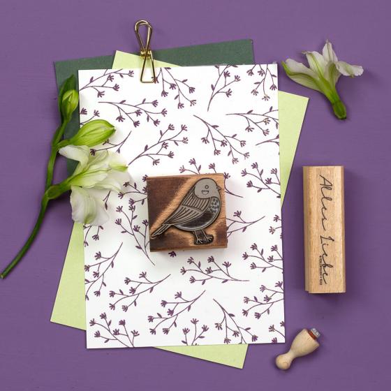 PERLENFISCHER Stempel Kornblumenzweig A244