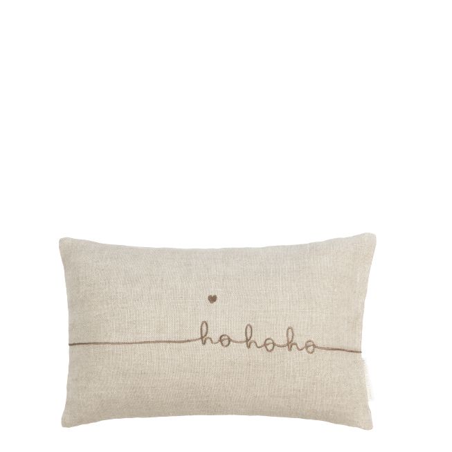 BASTIONCOLLECTIONS Kissen Natural Ho Ho Ho