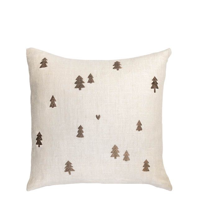 BASTION COLLECTIONS Kissen Light Naturel - Xmas Trees