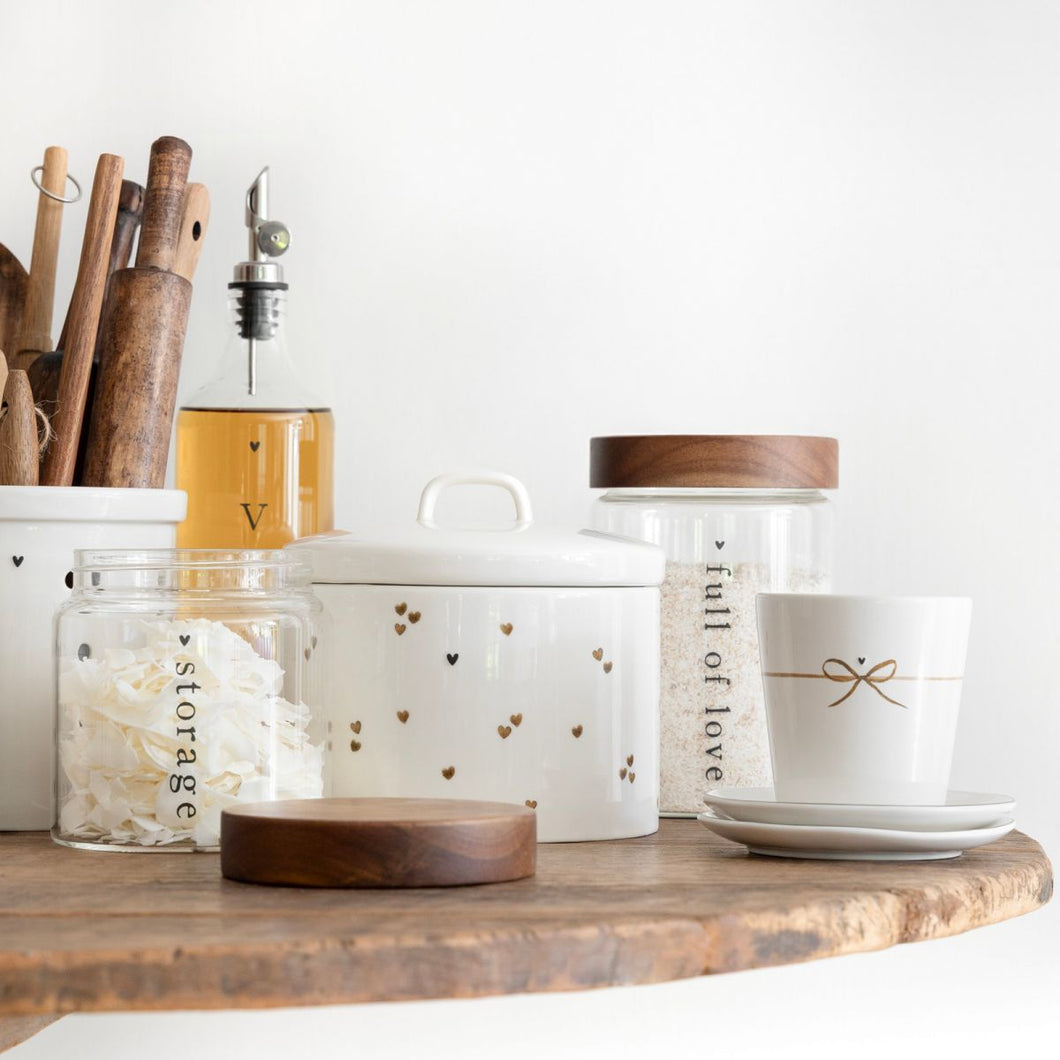 BASTION COLLECTIONS Vorratsglas mit Holzdeckel