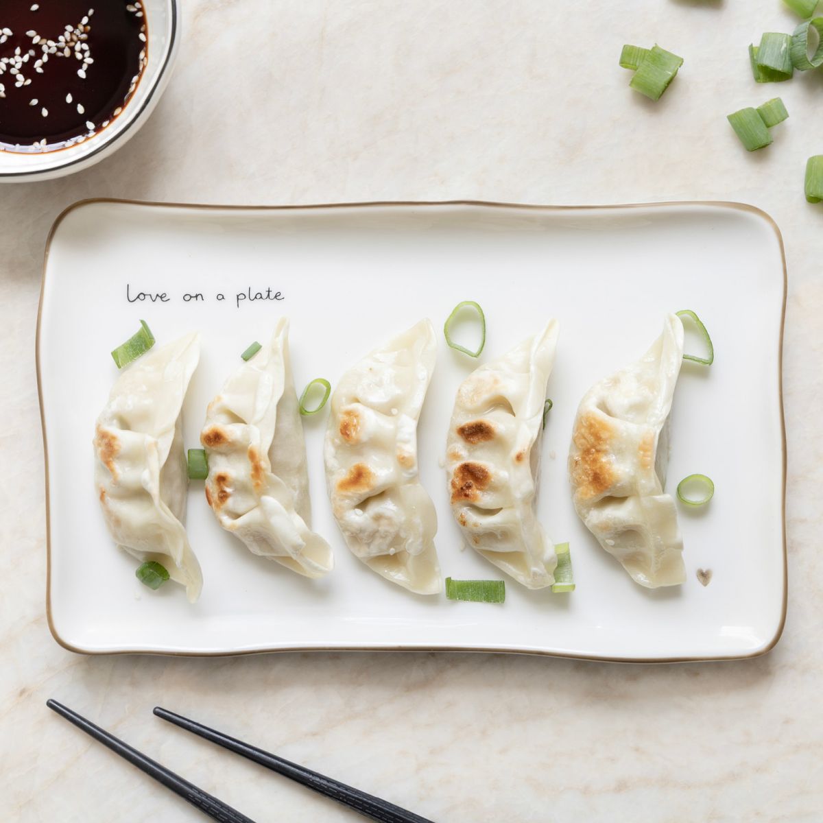 BASTION COLLECTIONS Sushi Plate - Love on a Plate