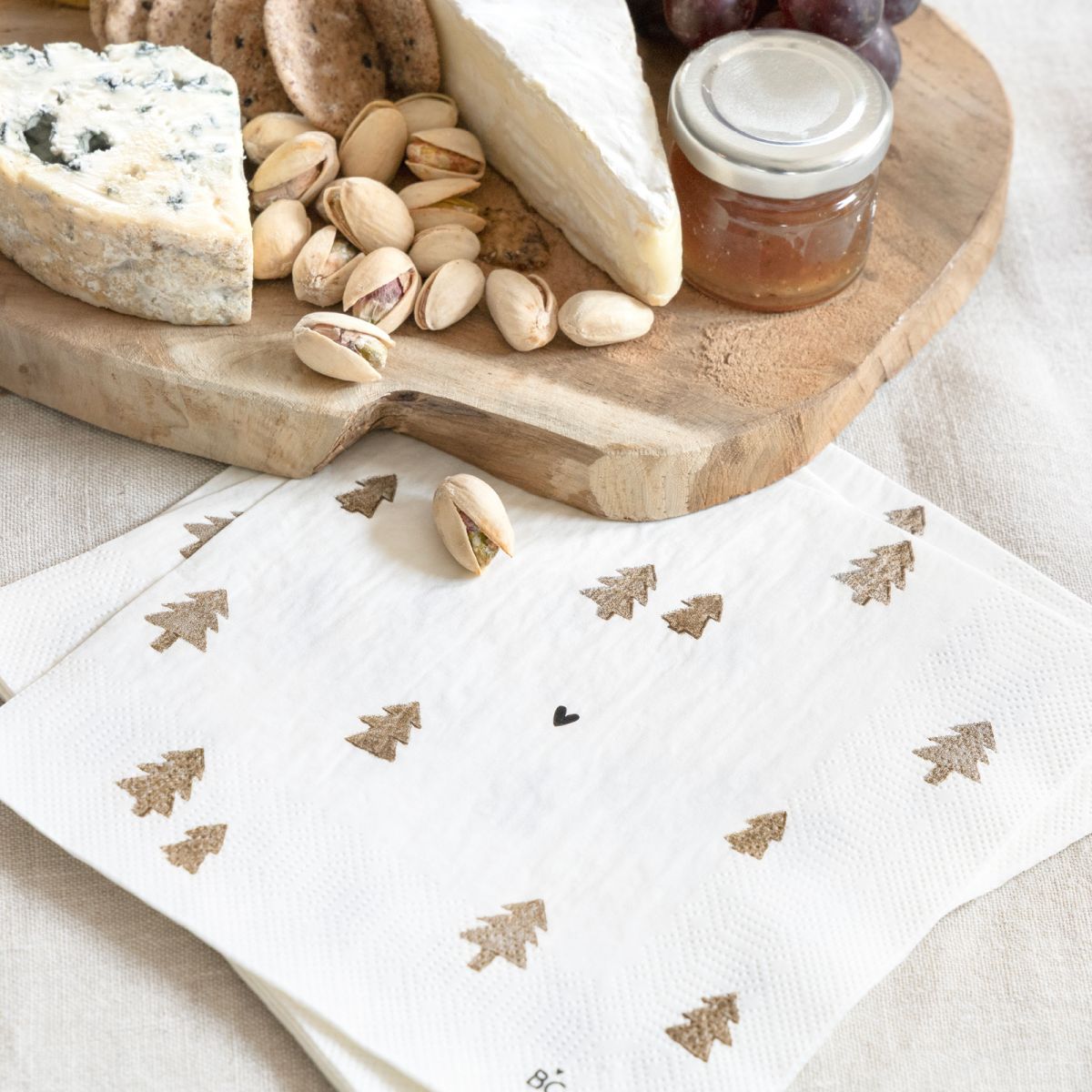 BASTION COLLECTIONS Papierservietten Trees Brown