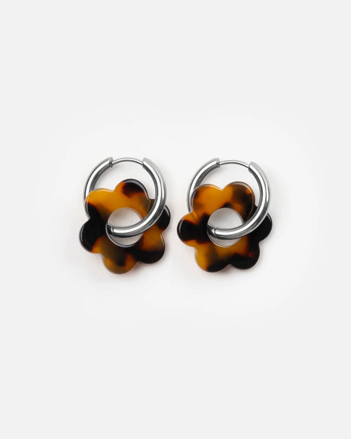 KURAGE GINZA Duo Creolen Baby Fleurette Ecaille