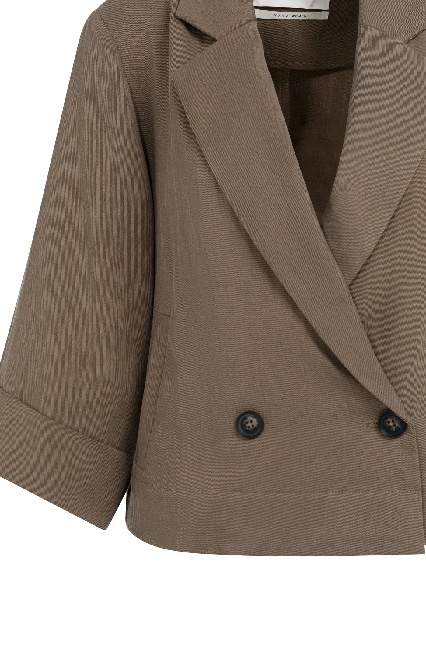 YAYA Blazer mit Kimonoärmeln Washed Brown