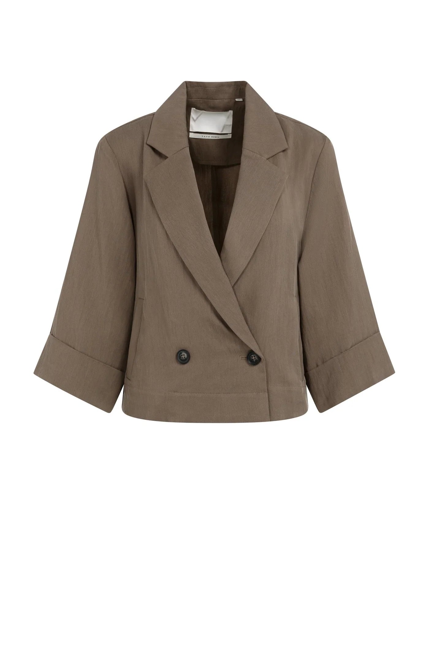 YAYA Blazer mit Kimonoärmeln Washed Brown