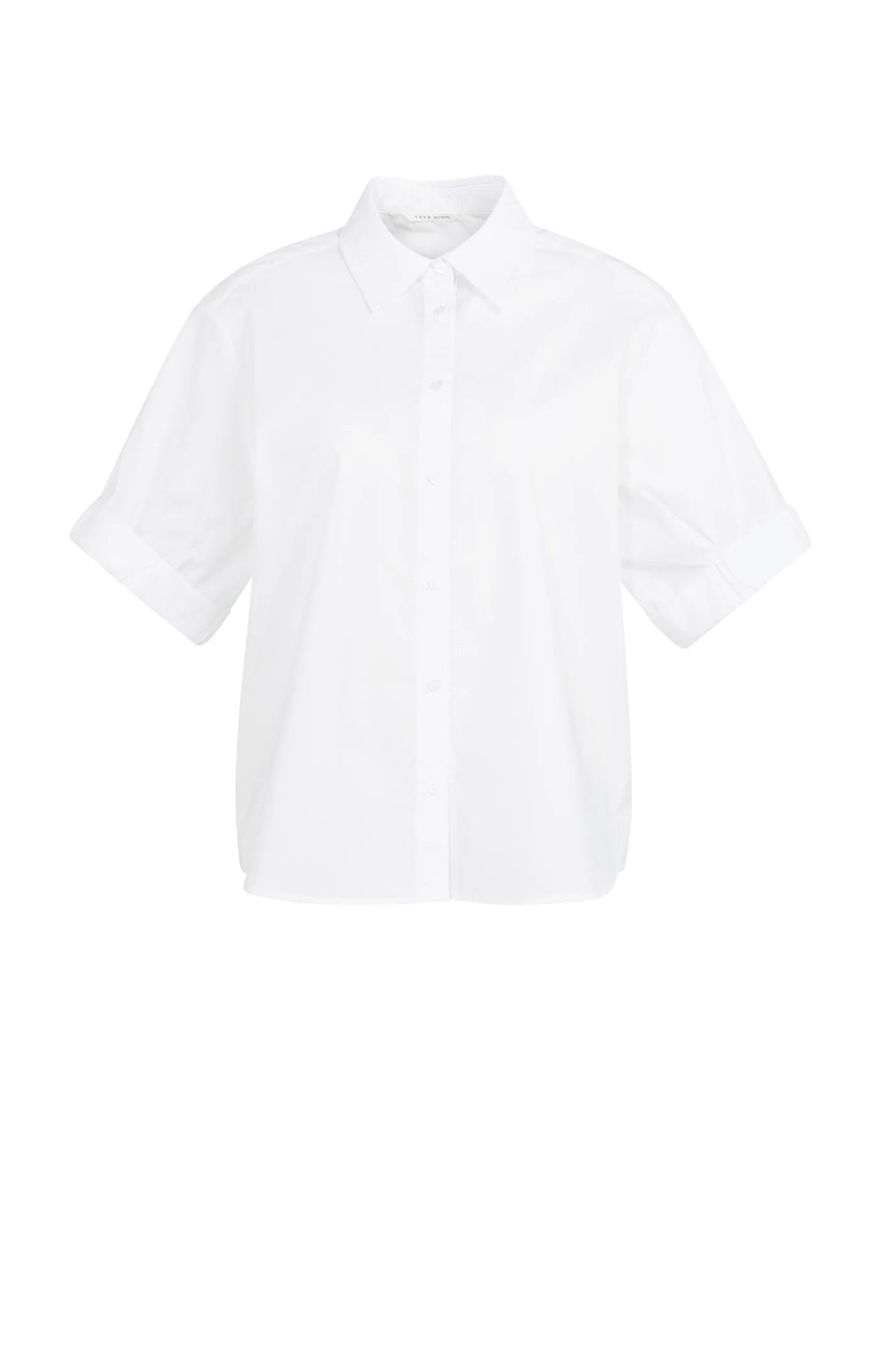 YAYA Kurzarmbluse Pure White