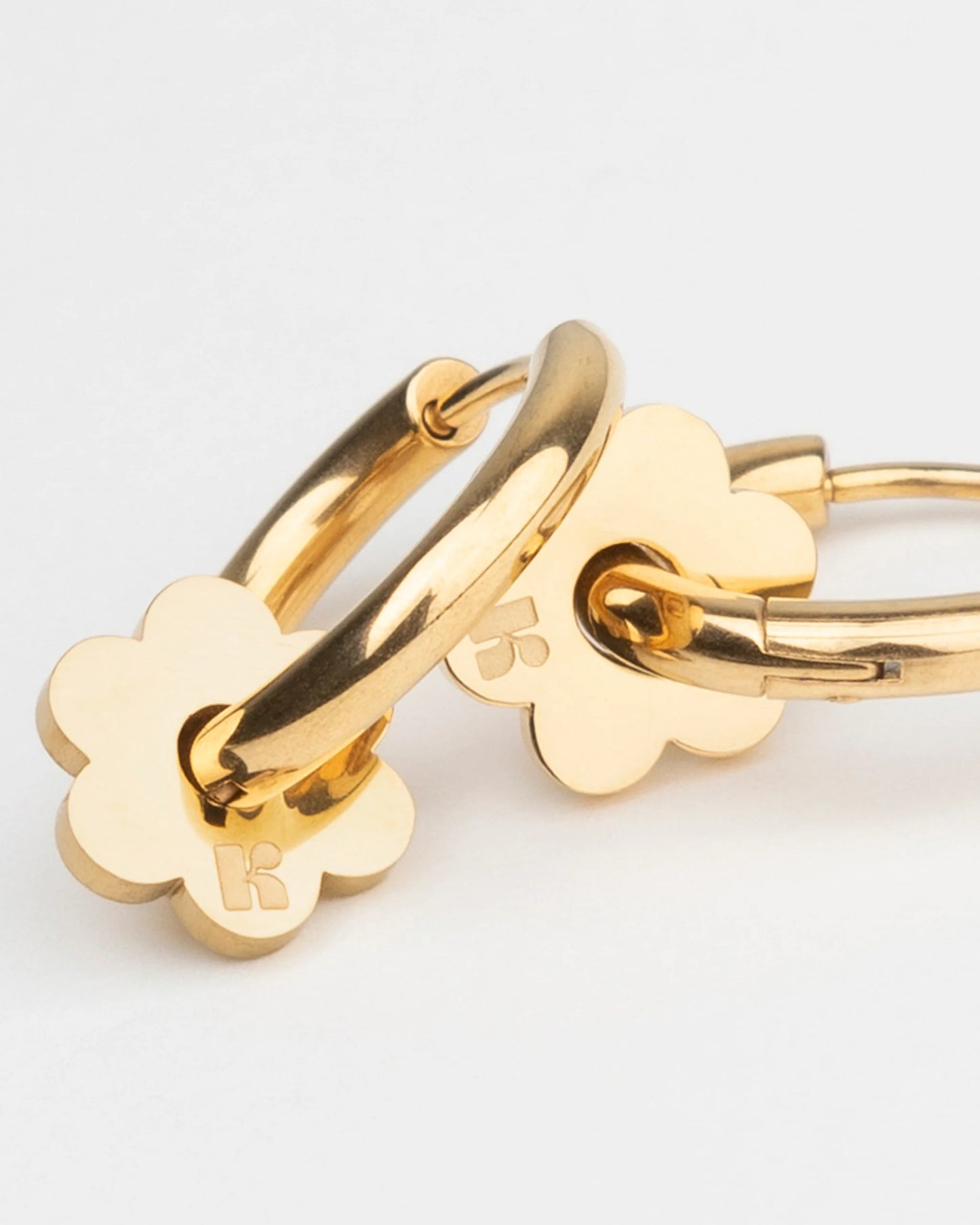 KURAGE GINZA Creolen Fleurette Gold