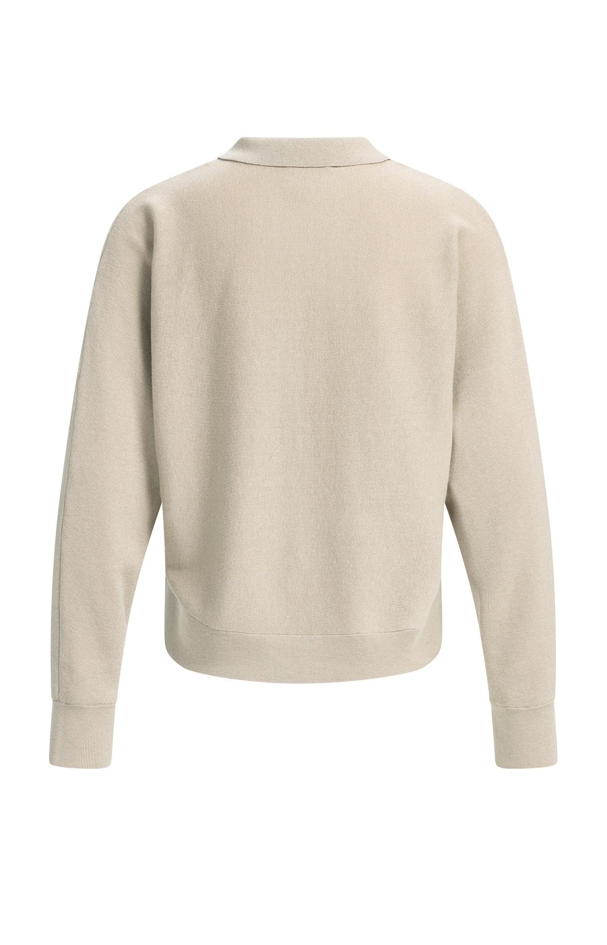 YAYA Cardigan mit Kragen und Knopfverschluss - Cashmere Grey